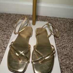 Torrid Gold Strappy Sandals